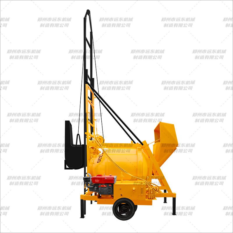 JZC320-500型柴油手動(dòng)款爬梯翻斗攪拌機(圖1)